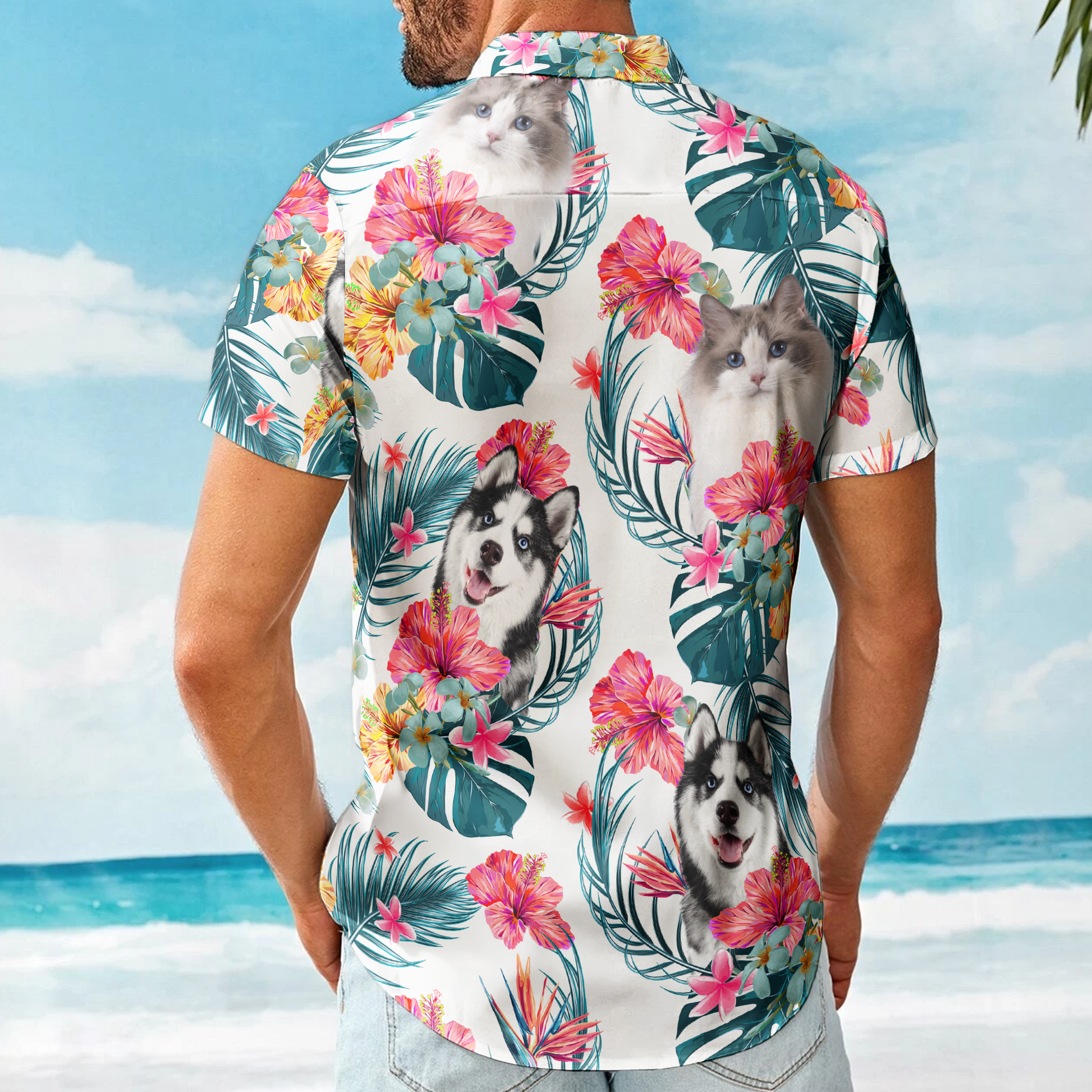 Funny Custom Face For Men, Women - Personalized Photo Hawaiian Shirt