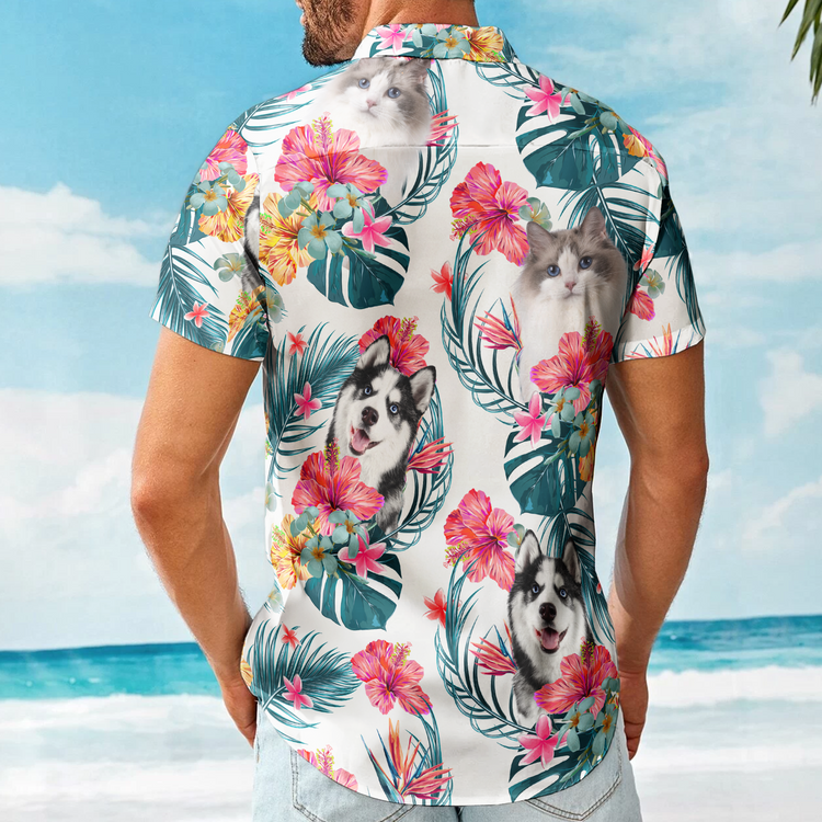 Funny Custom Face For Men, Women - Personalized Photo Hawaiian Shirt