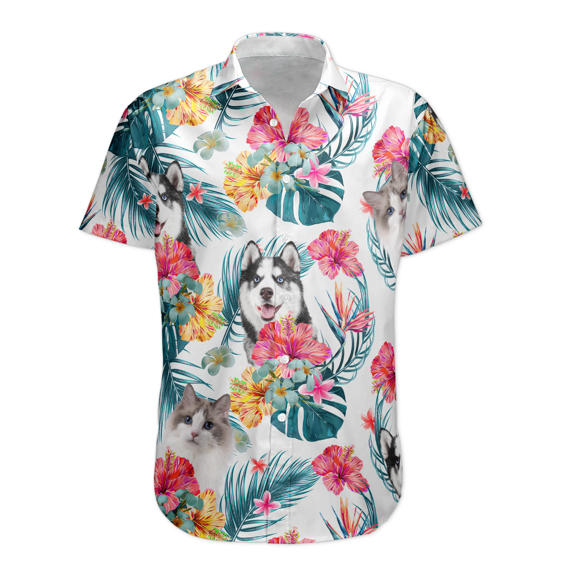 Funny Custom Face For Men, Women - Personalized Photo Hawaiian Shirt