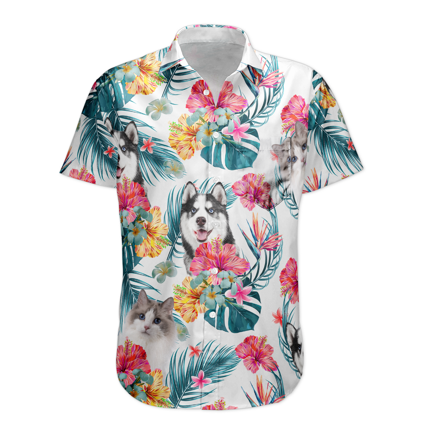 Funny Custom Face For Men, Women - Personalized Photo Hawaiian Shirt