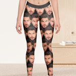 Funny Custom Faces For Wife, Girlfriend - Personalized Photo Leggings