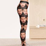 Funny Custom Faces For Wife, Girlfriend - Personalized Photo Leggings