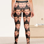 Funny Custom Faces For Wife, Girlfriend - Personalized Photo Leggings
