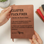 Funny Definition Notebook - Exchange Gifts, Gag Gift For Women, Men, Coworker, Boss - Personalized Leather Journal