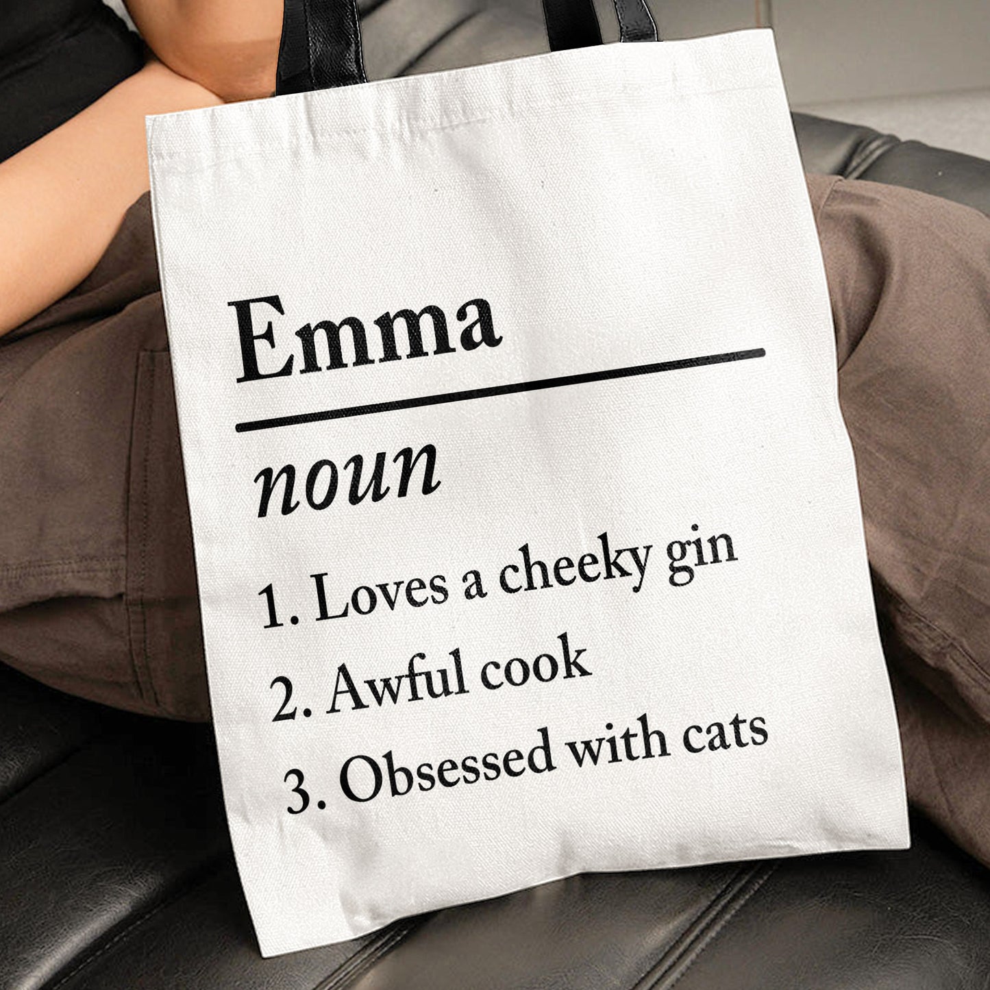 Funny Definitions Self Gift - Personalized Tote Bag