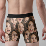 Funny Face I Licked It So It's Mine - Personalized Photo Men's Boxer Briefs