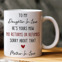 Funny Gift For Daughter-In-Law, Son-In-Law From Mother-In-Law - Personalized Mug