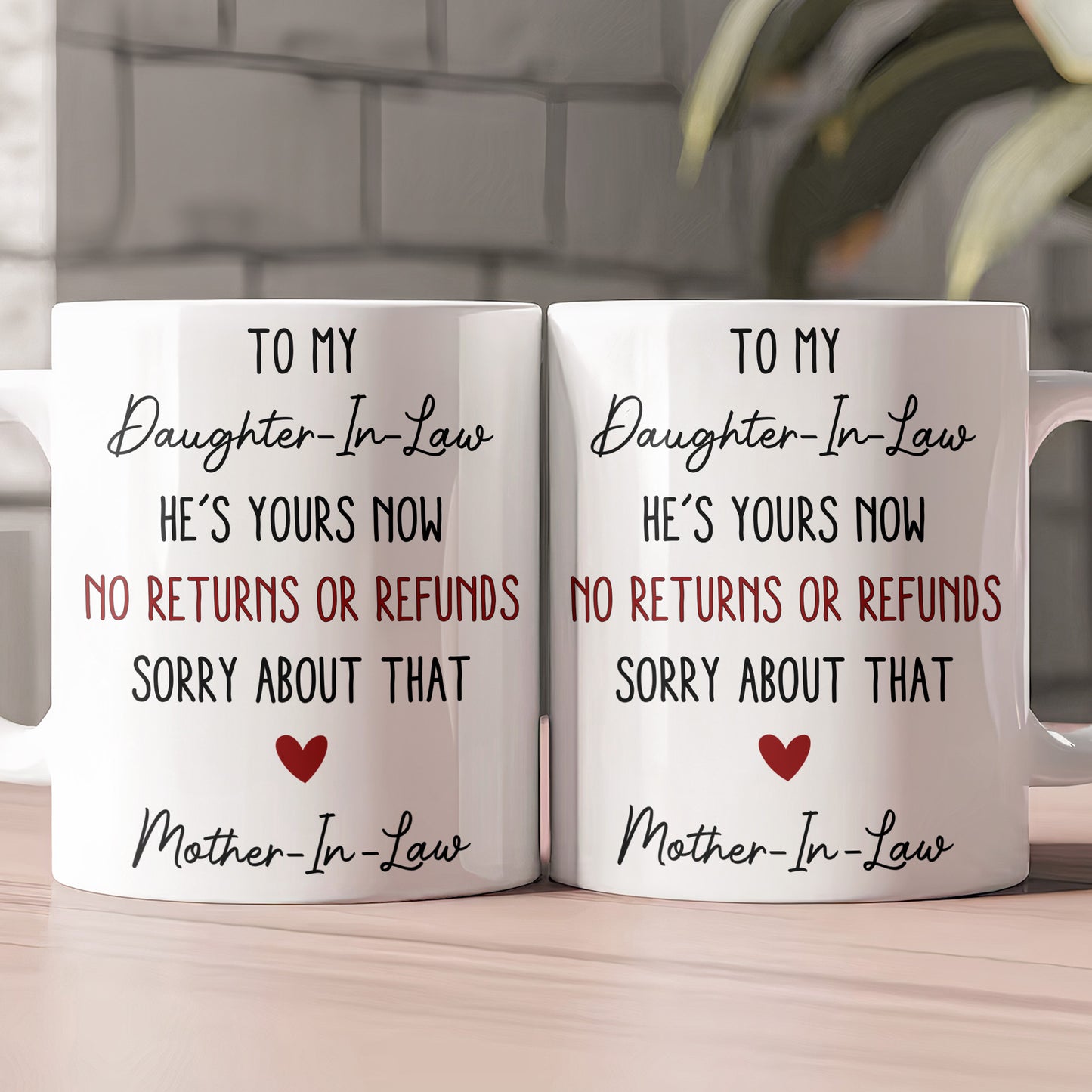 Funny Gift For Daughter-In-Law, Son-In-Law From Mother-In-Law - Personalized Mug
