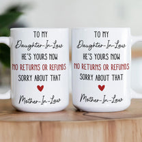 Funny Gift For Daughter-In-Law, Son-In-Law From Mother-In-Law - Personalized Mug