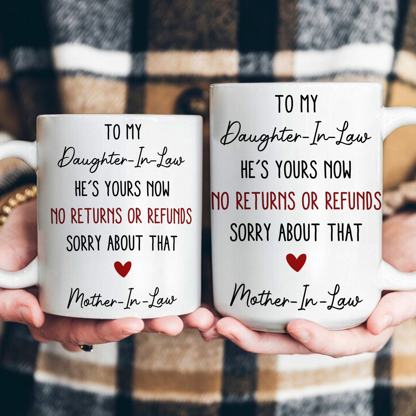 Funny Gift For Daughter-In-Law, Son-In-Law From Mother-In-Law - Personalized Mug