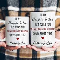 Funny Gift For Daughter-In-Law, Son-In-Law From Mother-In-Law - Personalized Mug