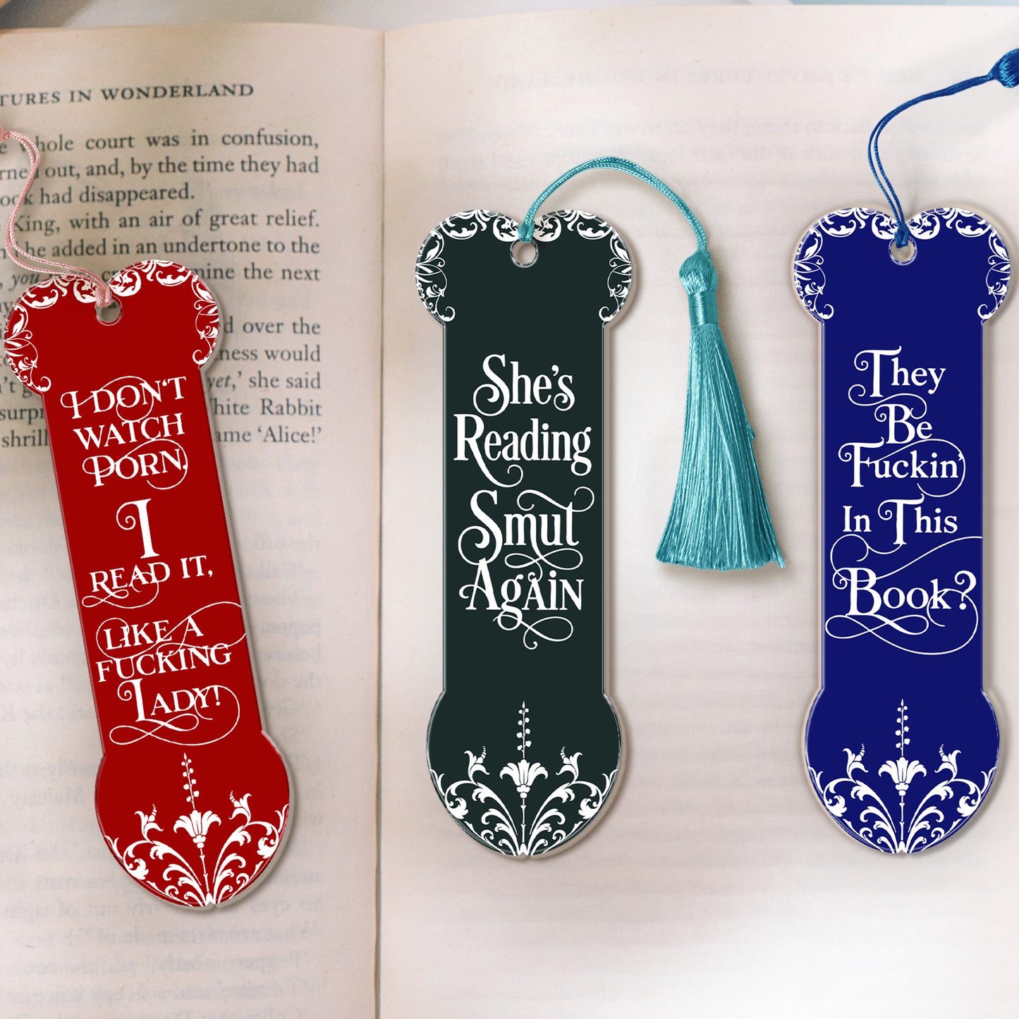 Funny Gifts For Smut Reading Lovers - Custom Acrylic Bookmark