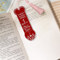 Funny Gifts For Smut Reading Lovers - Custom Acrylic Bookmark