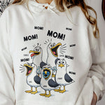 Funny Mommy Shirt - Mom Mom Mom Seagull - Personalized Shirt