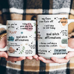 Funny Mug - Bad B*Tch Affirmations - Exchange Gifts, Gag Gifts For Coworkers, Self Gift - Mug