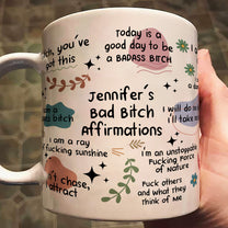 Funny Mug - Bad B*Tch Affirmations - For Coworkers, Friends, Self Gift - Personalized Mug