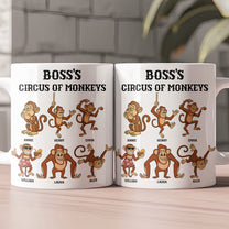Funny Mug - Boss’s Circus Of Monkeys - Christmas Exchange Gifts For Boss - Personalized Mug