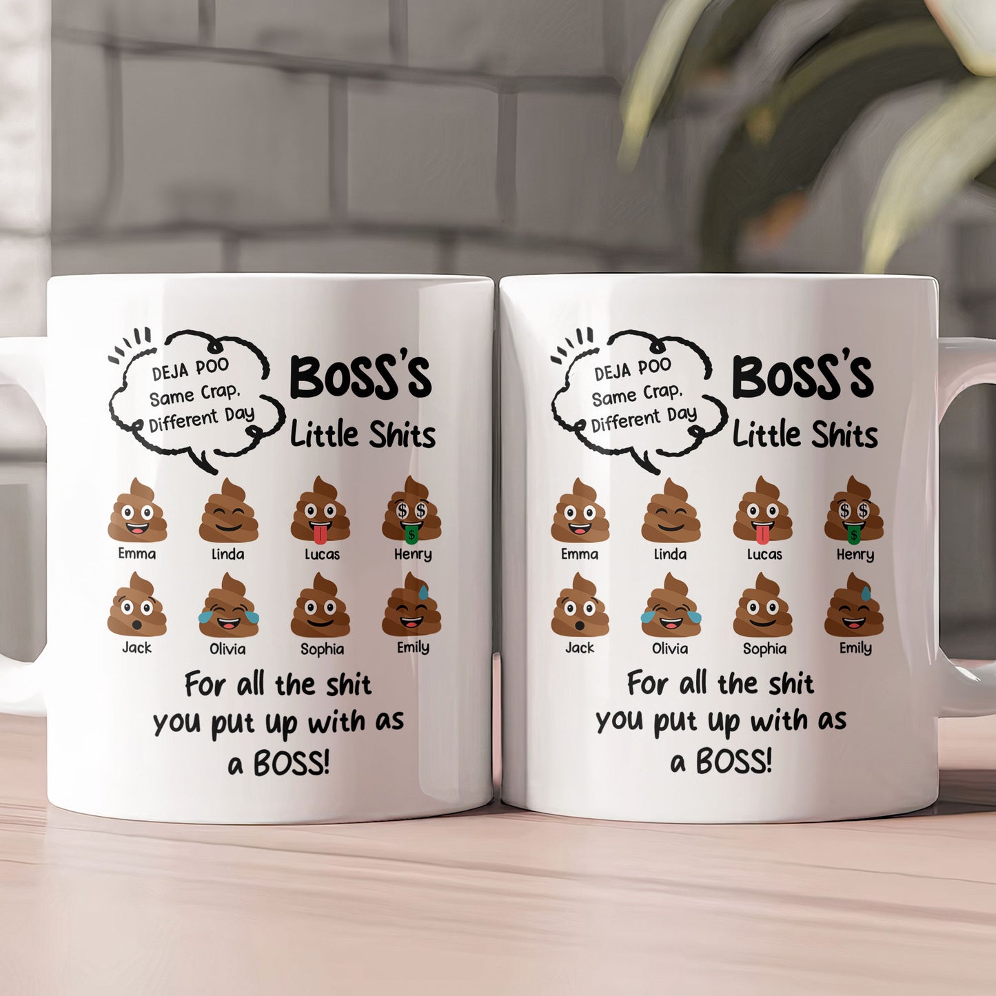 Funny Mug - Boss's Little Sh!t - Funny Bulk Gifts, Exchange Gift For Boss - Personalized Mug