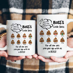 Funny Mug - Boss's Little Sh!t - Funny Bulk Gifts, Exchange Gift For Boss - Personalized Mug