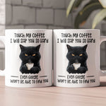 Funny Mug - Cat Touch My Coffee I Will Slap You So Hard - Exchange Gifts, Gag Gifts For Coworkers - Mug