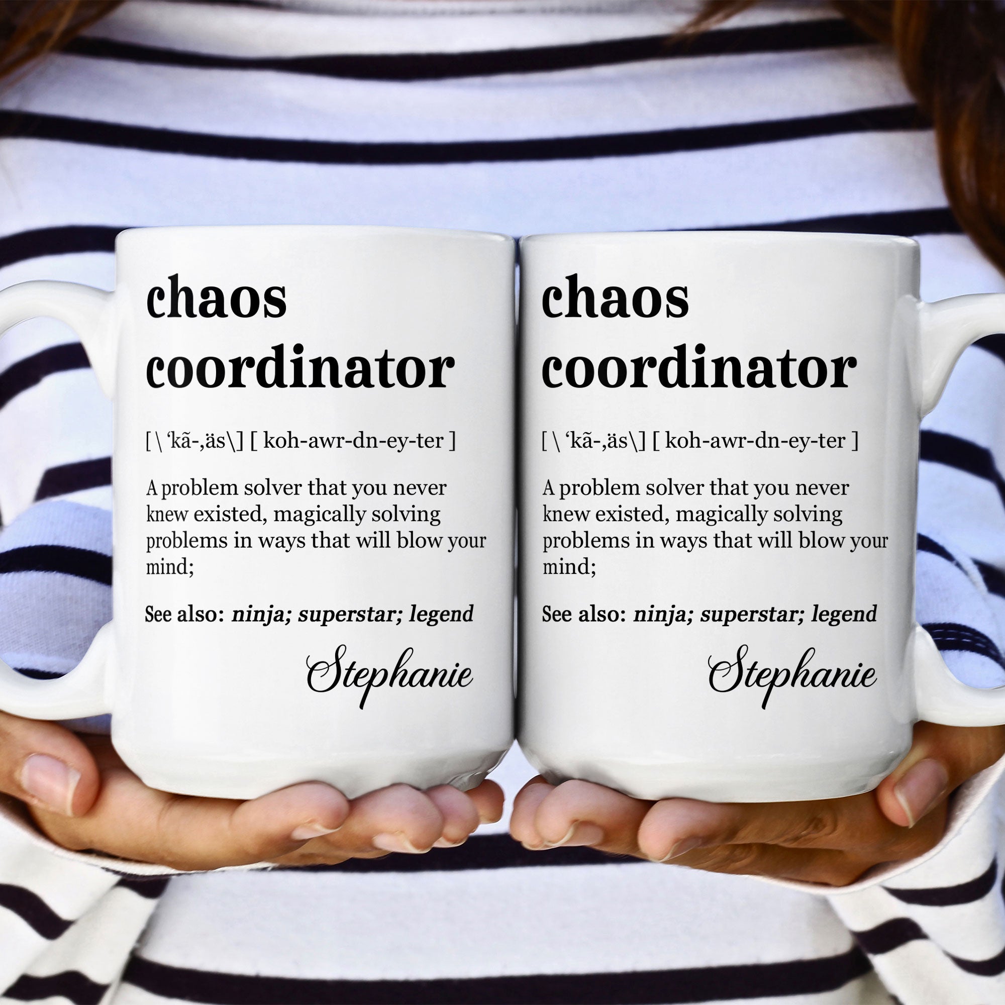 Funny Mug - Chaos Coordinator Definition - Fun Gifts For Coworker, Friends, Boss - Personalized Mug