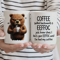 Funny Mug - Coffee Spelled Backwards Is Eeffoc - Fun Gifts For Coworkers, Friends, Family - Personalized Mug