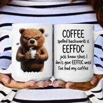 Funny Mug - Coffee Spelled Backwards Is Eeffoc - Fun Gifts For Coworkers, Friends, Family - Personalized Mug