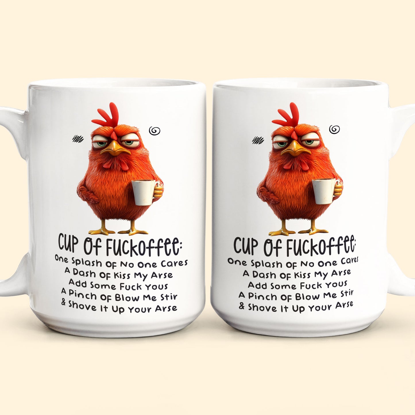 Funny Mug - Cup Of Fuckoffee - Fun Gifts For Coworker, Friends, Boss - Personalized Mug