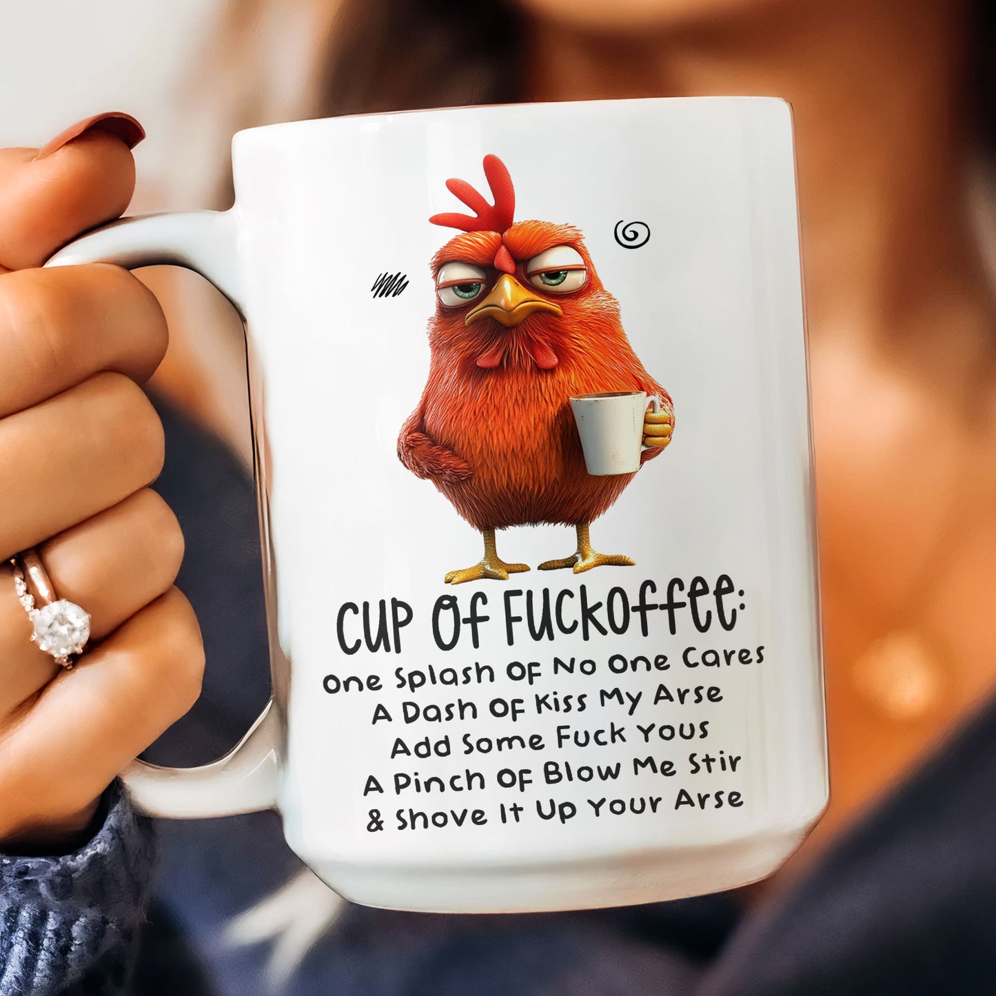 Funny Mug - Cup Of Fuckoffee - Fun Gifts For Coworker, Friends, Boss - Personalized Mug