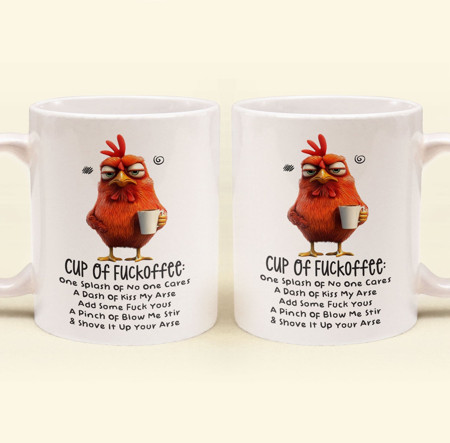 Funny Mug - Cup Of Fuckoffee - Fun Gifts For Coworker, Friends, Boss - Personalized Mug