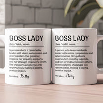 Funny Mug - Definitions - Exchange Gifts For Coworkers, Boss, Boss Lady, HR, Friends - Personalized Mug