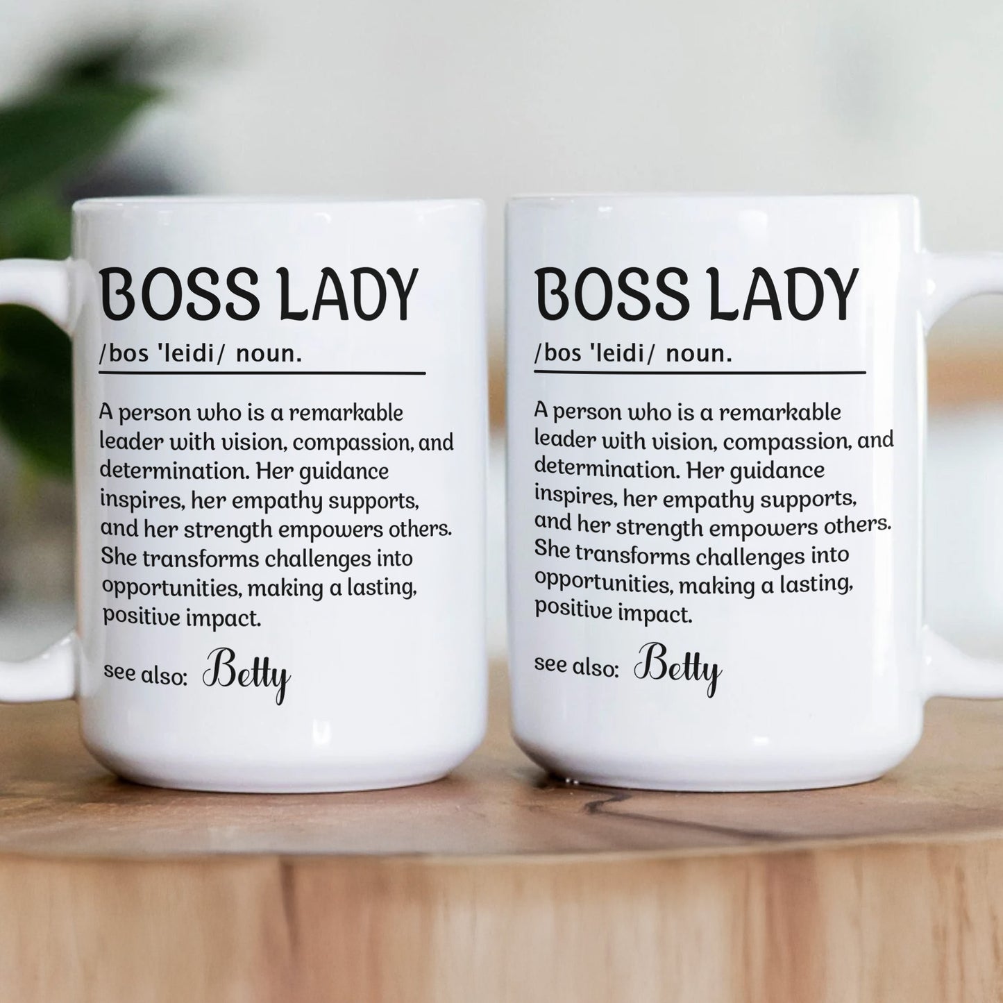 Funny Mug - Definitions - Exchange Gifts For Coworkers, Boss, Boss Lady, HR, Friends - Personalized Mug