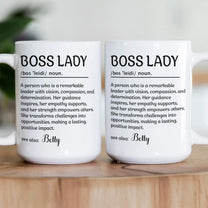 Funny Mug - Definitions - Exchange Gifts For Coworkers, Boss, Boss Lady, HR, Friends - Personalized Mug