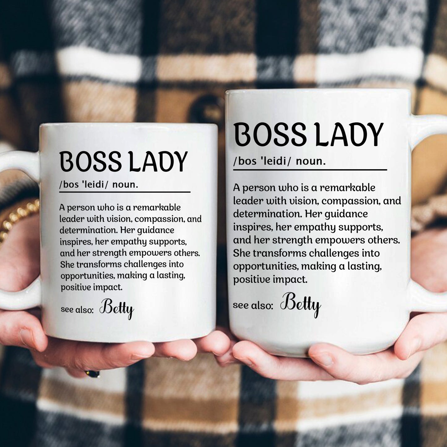 Funny Mug - Definitions - Exchange Gifts For Coworkers, Boss, Boss Lady, HR, Friends - Personalized Mug