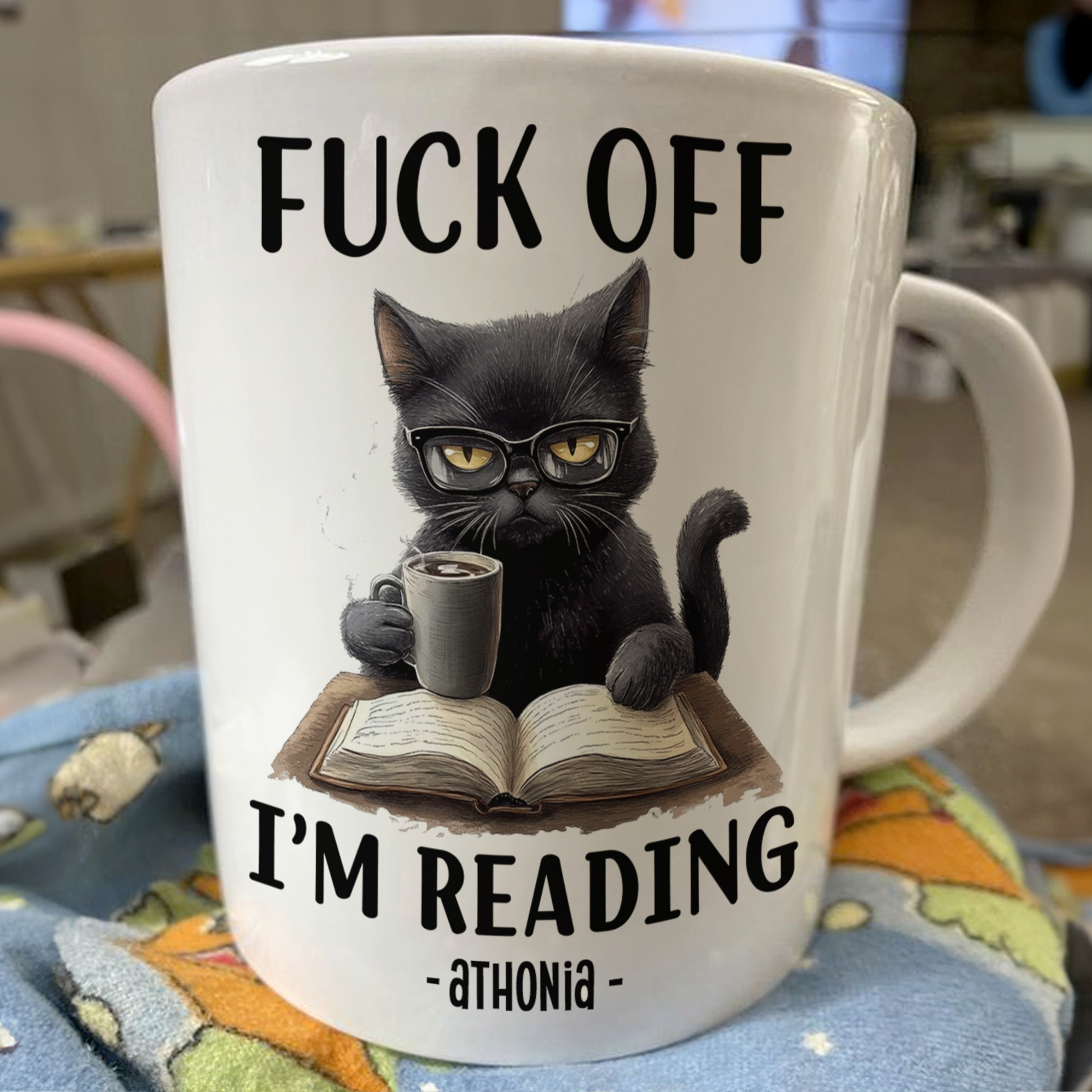 Funny Mug F*Ck Off I'm Reading Gifts For Book Lovers, Nerd