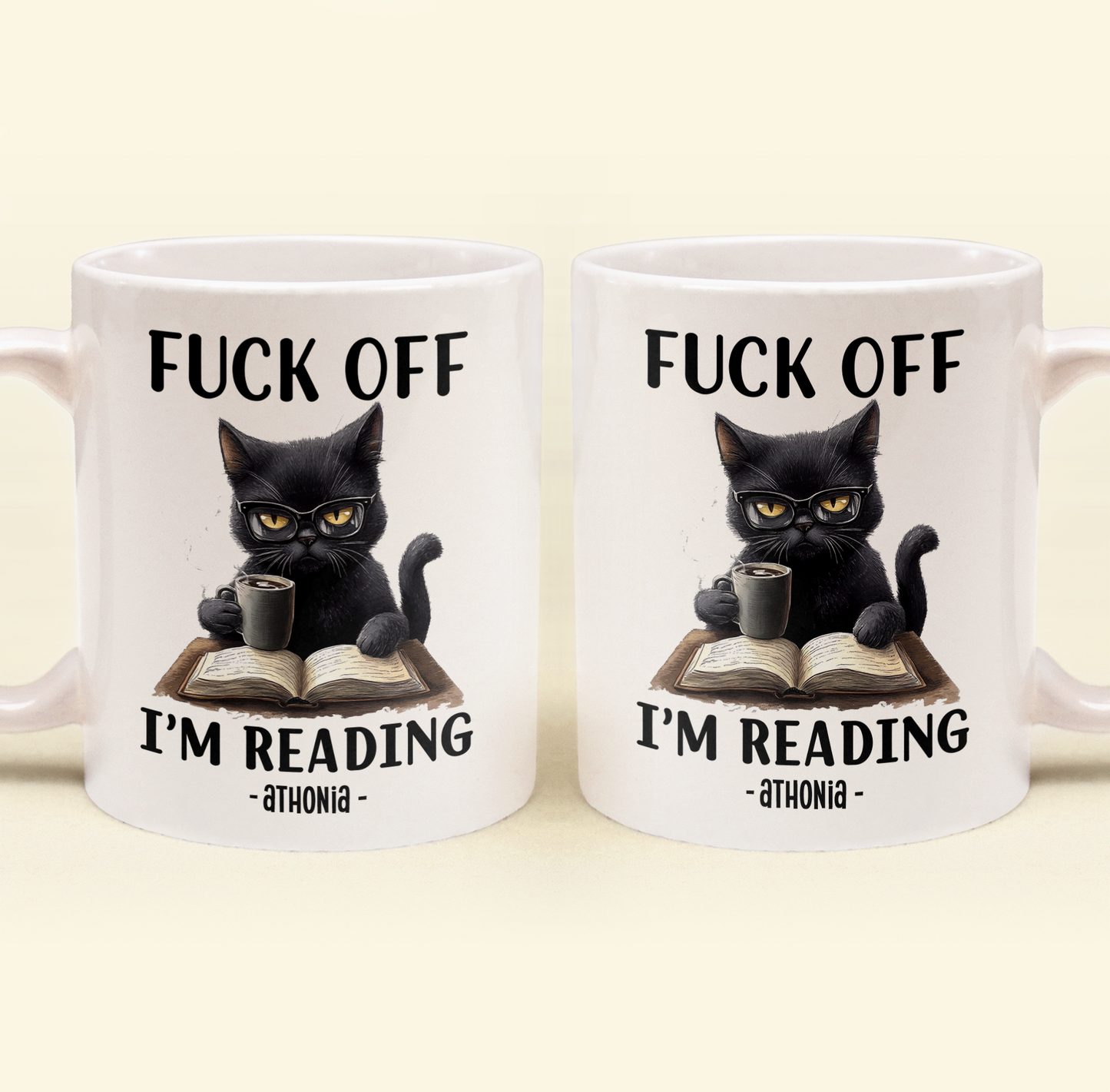 Funny Mug - F*Ck Off I'm Reading - Gifts For Book Lovers, Nerd, Librarian - Personalized Mug