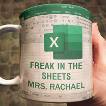 Funny Mug - Freak In The Sheets - Gifts For Coworker, Accounting, Boss - Personalized Mug