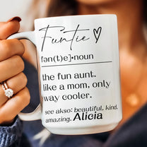 Funny Mug - Funtie Definition - Fun Gifts Aunt, Auntie, Women - Personalized Mug