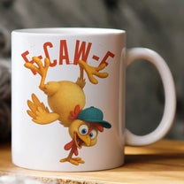 Funny Mug - Humorous Crow F-Caw-F - For Coworkers, Friends - Personalized Mug