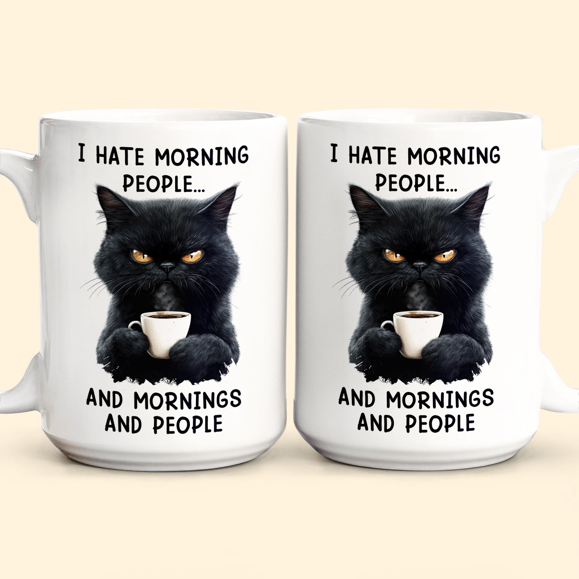 Funny Mug - I Hate Morning People And Mornings And People - Gifts For Coworkers, Friends, Family - Personalized Mug