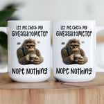 Funny Mug - Let Me Check My Giveashitometer Nope Nothing - Exchange Gift, Gag Gifts For Coworkers - Mug