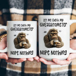Funny Mug - Let Me Check My Giveashitometer Nope Nothing - Exchange Gift, Gag Gifts For Coworkers - Mug