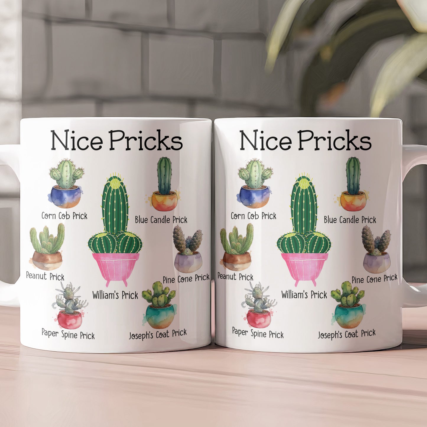 Funny Mug - Nice Pricks - Naughty Gifts For Husband, Bf, Exchange Gifts Silly Gift - Personalized Mug