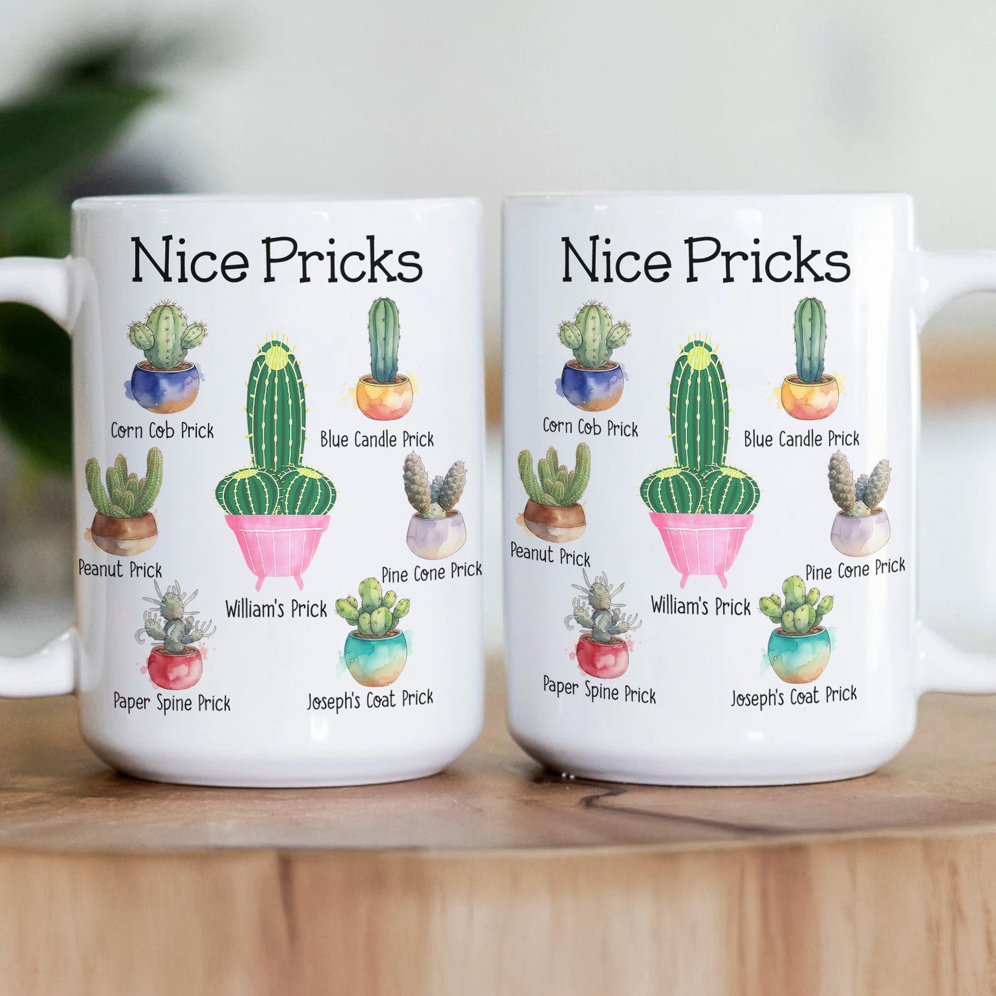 Funny Mug - Nice Pricks - Naughty Gifts For Husband, Bf, Exchange Gifts Silly Gift - Personalized Mug