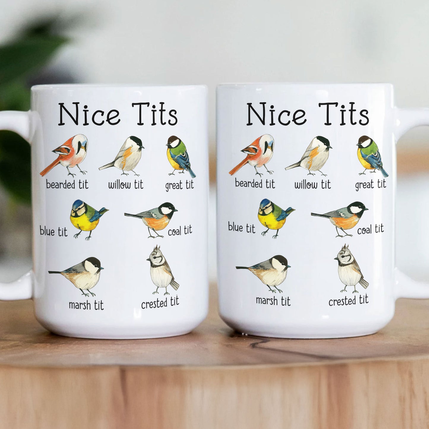 Funny Mug - Nice Tits - Bird Watcher Sarcastic, Funny Gag Gifts - Mug
