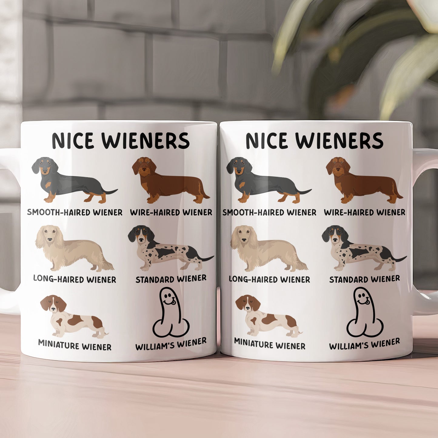 Funny Mug - Nice Wieners - Funny Gifts For Husband, Bf, Coworker Troll - Personalized Mug
