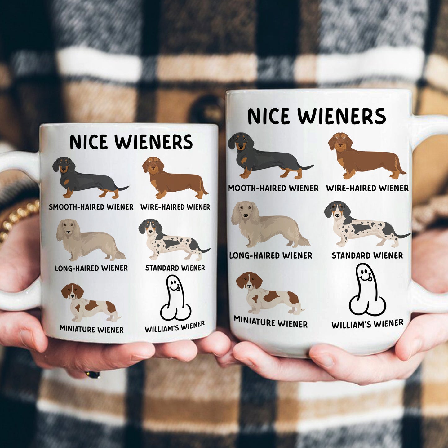 Funny Mug - Nice Wieners - Funny Gifts For Husband, Bf, Coworker Troll - Personalized Mug