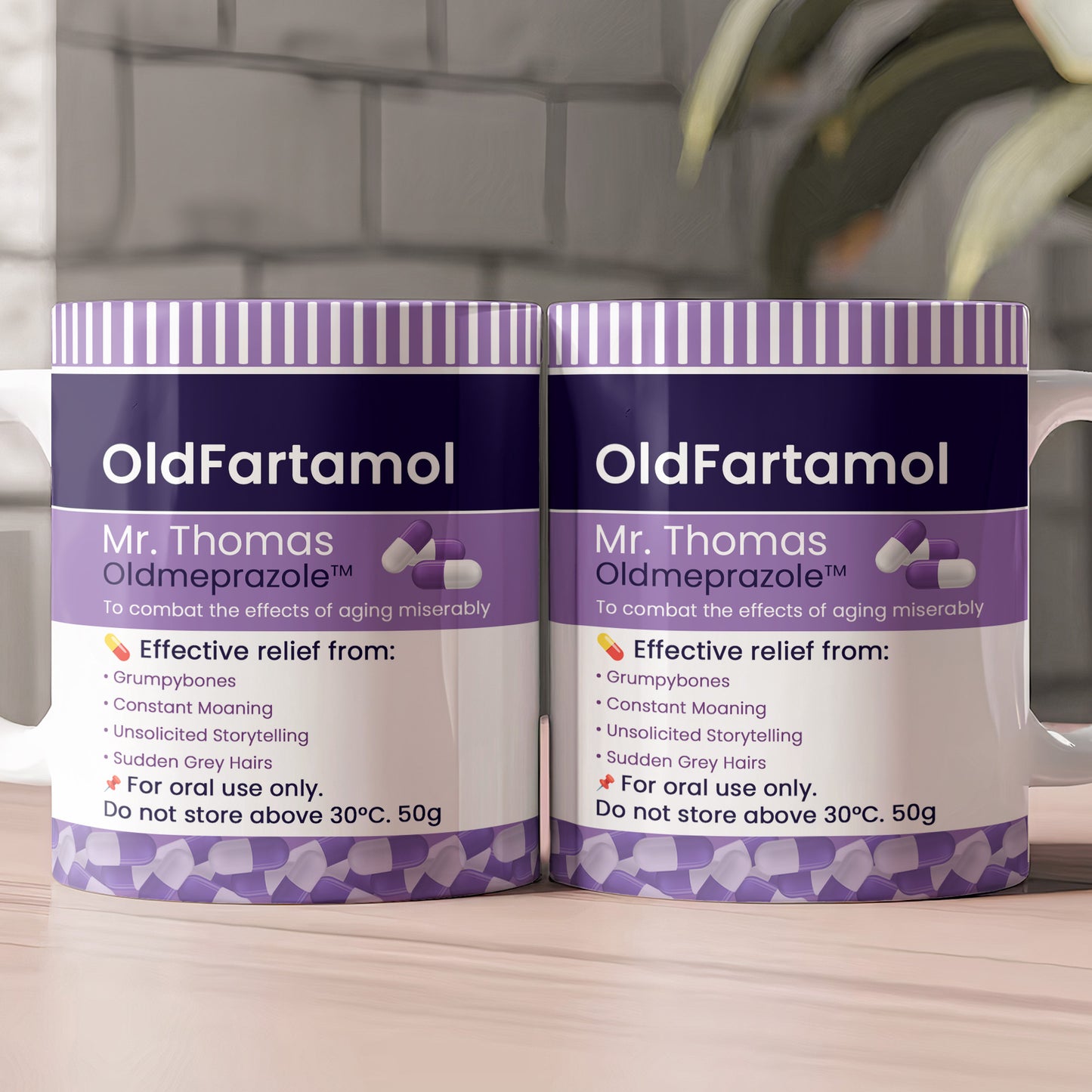 Funny Mug - Retirement Pill Prescription - Gifts For Coworkers, Dad, Boss - Personalized Mug