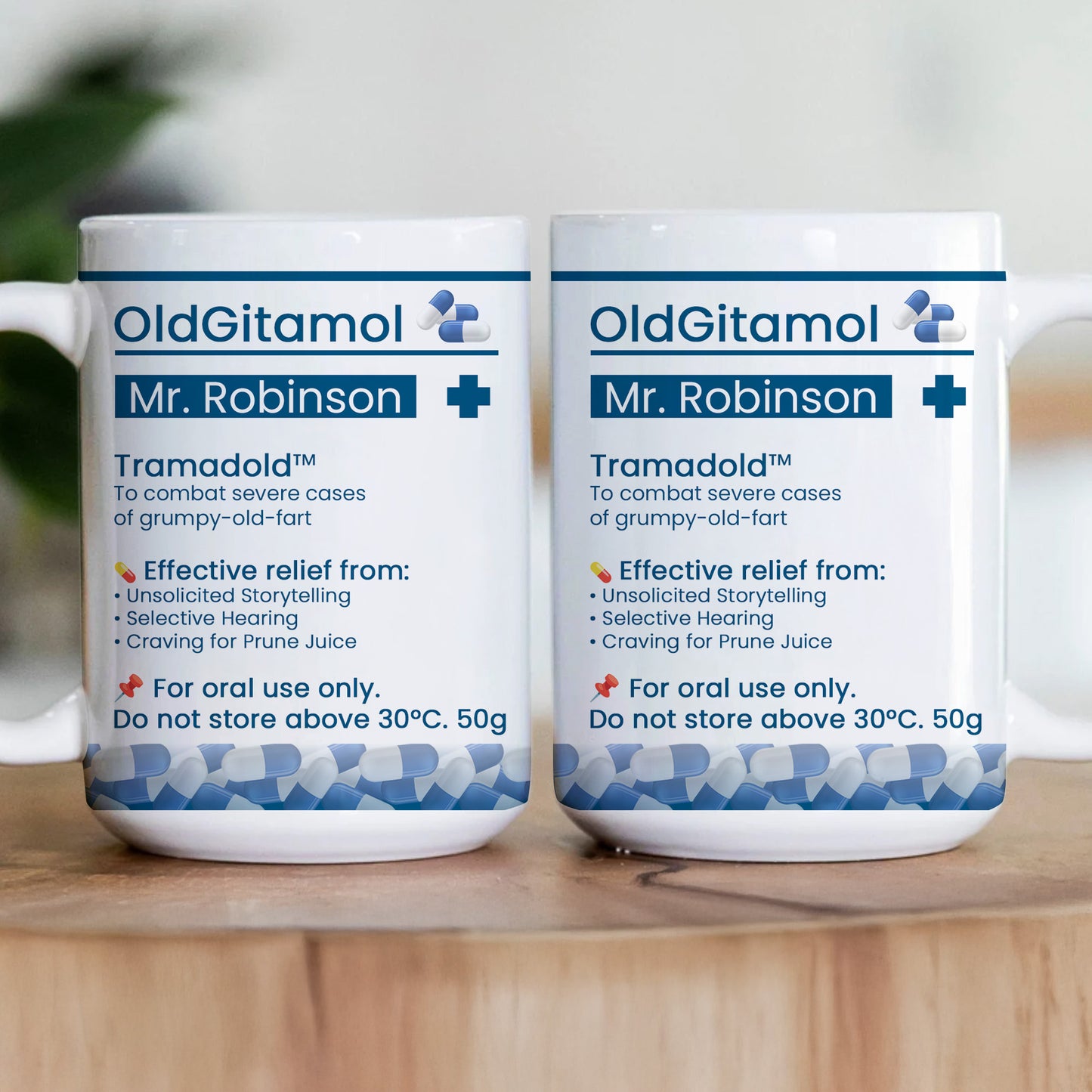 Funny Mug - Retirement Pill Prescription - Gifts For Coworkers, Friends, Boss - Personalized Mug