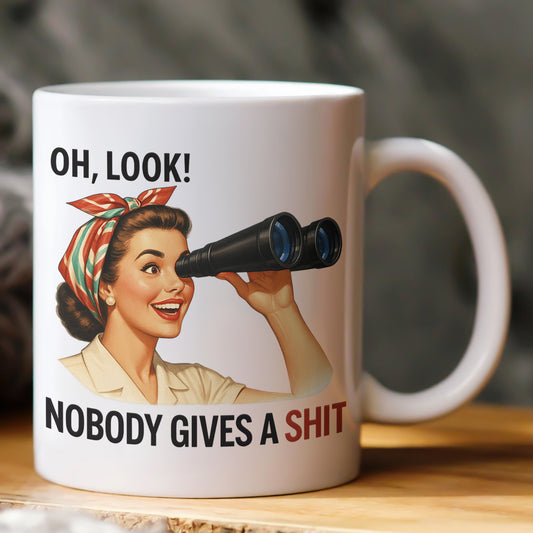 Funny Mug - Sarcastic Retro Housewife Ver 1 - Exchange Gifts, Gag Gifts, White Elephants Gifts - Personalized Mug